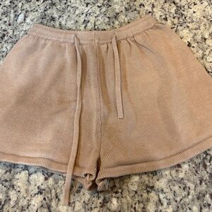 MARBLE Tan Women's Knit Shorts